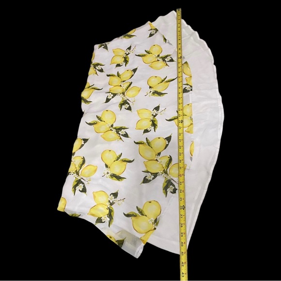 Lane Bryant Womens Lemon Pattern Swing Sleeveless DoubleLayer Shell Tank size 28 - Picture 4 of 7